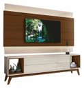 Ver imagem 1 de Rack com Painel Delux 180cm com Led Off White com Natural - Móveisaqui
