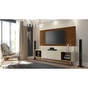 Ver imagem 2 de Rack com Painel Horizon 180cm Off White com Natural - Móveisaqui
