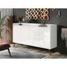 Buffet Aparador Retrô Clássico Branco Gloss - 1