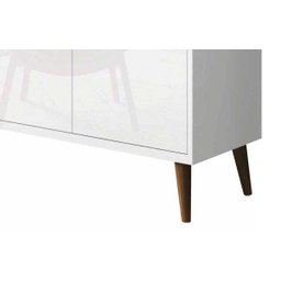 Buffet Aparador Retrô Clássico Branco Gloss - 4