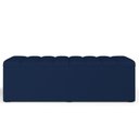 Ver imagem 5 de Calçadeira Recamier Baú para Cama de Casal King Dália 195x50 Cm W01 Suede Azul Marinho - Lyam