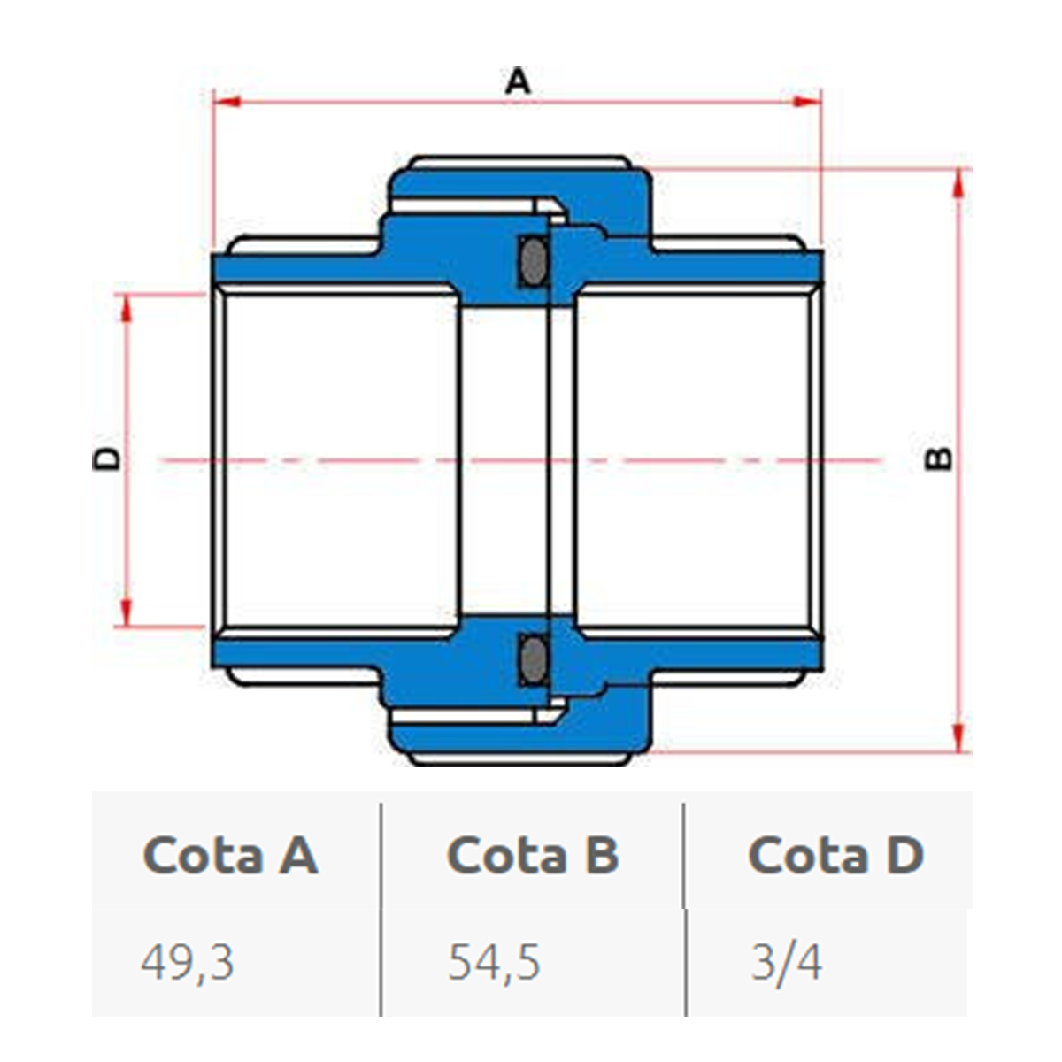 União Rosca 3/4" Tigre - 4