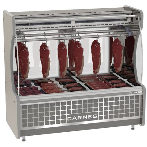 Expositor Açougue Tendal 2m 1005 Inox Polofrio 220V