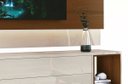 Ver imagem 5 de Rack com Painel Delux 220cm com Led Off White com Natural - Móveisaqui