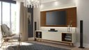 Ver imagem 2 de Rack com Painel Horizon 220cm com Led Off White com Natural - Móveisaqui