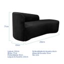 Ver imagem 3 de Kit Divã Recamier Orgânico França 250cm Lado Direito e 2 Poltronas Amore Linho