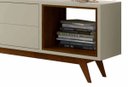 Ver imagem 5 de Rack com Painel Horizon 220cm Off White com Natural - Móveisaqui