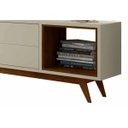 Ver imagem 5 de Rack com Painel Horizon 220cm Off White com Natural - Móveisaqui