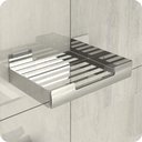 Ver imagem 2 de Porta Sabonete Para Banheiro Saboneteira Inox Adesivo ELG