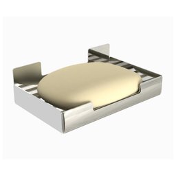 Porta Sabonete Para Banheiro Saboneteira Inox Adesivo ELG - 6