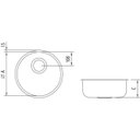 Ver imagem 2 de Cuba de Embutir para Cozinha Tramontina Redonda 30 BS Válvula de 3.1/2