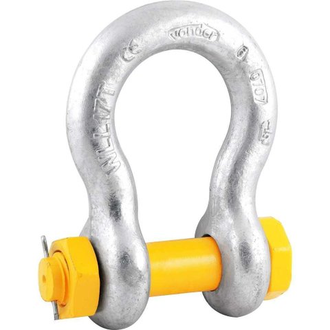 Manilha Curva 1.1/2"c/porca e Cupilha Vd