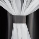 Ver imagem 4 de Cortina Blackout Tecido com Voial Sala Quarto Solaris 3.00m X 2.50m:chumbo