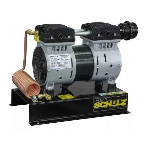 Compressor de Ar Direto Schulz CSD5 / AD, Isento de óleo, 1 HP, Com Base - 2