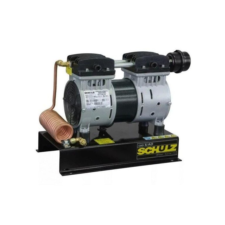 Compressor de Ar Direto Schulz CSD5 / AD, Isento de óleo, 1 HP, Com Base
