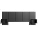 Ver imagem 2 de Cabeceira Cama Queen 220cm e Mesas Laterais Ohana Grafite A05 - Mpozenato