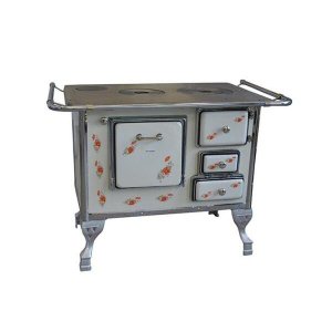 Fogão a Lenha com Chaminé a direita, Venâncio Nº1, Florido