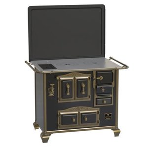 FOGAO A LENHA N 2 GAB IMPERADOR PRETO COM TAMPA SE