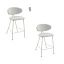 Ver imagem 3 de Kit 2 Banquetas Cadeira Balcão Extremo Conforto Tecido Pilar Rivatti