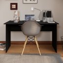 Ver imagem 1 de Mesa Retangular New City Pé Painel 135 cm Preto Gebb Work