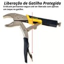 Ver imagem 5 de Alicate de Pressão 10" Boca Mordente Curvo Cabo Emborrachado | Fertak