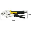 Ver imagem 2 de Alicate de Pressão 10" Boca Mordente Curvo Cabo Emborrachado | Fertak