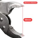 Ver imagem 7 de Alicate de Pressão 10" Boca Mordente Curvo Cabo Emborrachado | Fertak