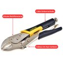 Ver imagem 3 de Alicate de Pressão 10" Boca Mordente Curvo Cabo Emborrachado | Fertak