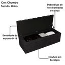 Ver imagem 4 de Recamier Calcadeira Bau 160 Cm Dalia Linho Chumbo Artte