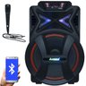 Caixa Som Amplificada Portátil Bluetooth 500W Rms Mp3 Fm USB LED Bateria Tws Aca 501 New x - 2