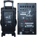 Ver imagem 6 de Caixa Som Amplificada Portátil Bluetooth 500W Rms Mp3 Fm USB LED Bateria Tws Aca 501 New x