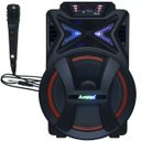 Ver imagem 1 de Caixa Som Amplificada Portátil Bluetooth 500W Rms Mp3 Fm USB LED Bateria Tws Aca 501 New x