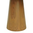 Ver imagem 3 de Mesa de Jantar Tampo em Vidro Base Cone Laminado Cinamomo Natural Tampo 120 Preto-vidro Preto