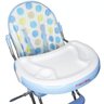 Cadeirão de Alimentação Bebê Cadeira Refeição Portátil Infantil Azul com Cinto Importway BW- - 6