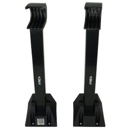 Kit 4 Suporte Bicicleta de Parede Bike Horizontal Articulado Retrátil Dobrável Atrio BI100 Preto - 3