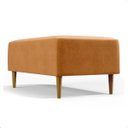 Ver imagem 2 de Puff Sala Damon Multiuso Corino Caramelo Pés Palito Castanho