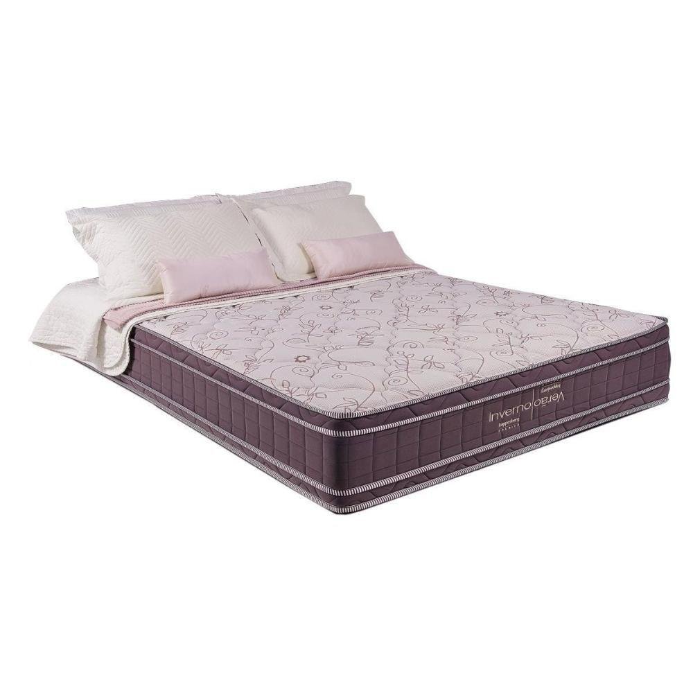Colchão Queen Molas Ensacadas Inverno Verão Double Pillow (158x198x32)
