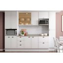 Ver imagem 1 de Cozinha Completa Bella 6 Peças (2aéreos+2balcões+2paneleiros) C6p55 Branco - Carraro