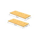 Ver imagem 4 de Kit 2 Painéis de Madeira de Pinus Maciça 60x25x1,8cm – Eco