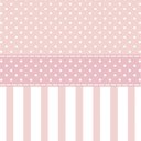 Ver imagem 3 de Papel de Parede Adesivo Poá Rosa e Branco com Listrado 3m