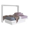 Cama Retrátil Multifuncional Casal Branco Sulas Jm Móveis - 2