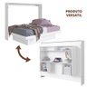 Cama Retrátil Multifuncional Casal Branco Sulas Jm Móveis - 1