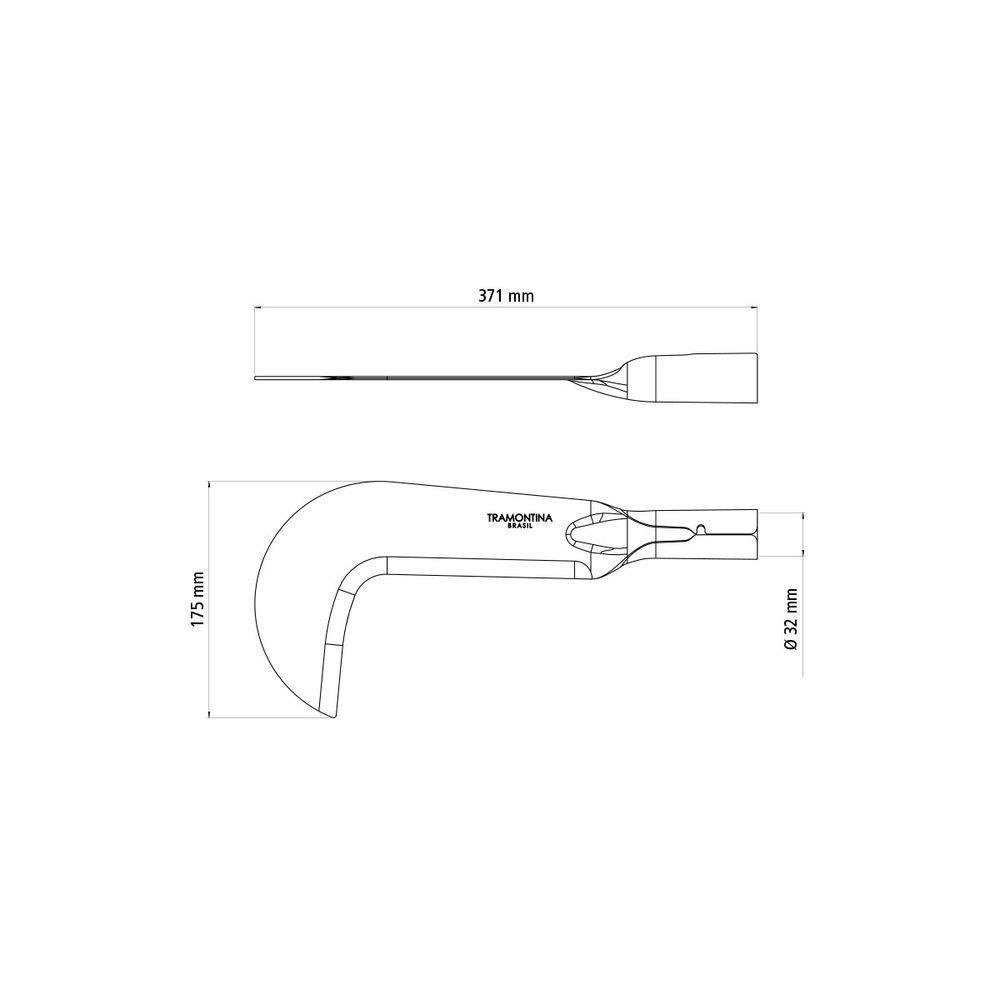Foice Roçadeira Tramontina em Aço sem Cabo - 4