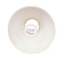 Ver imagem 3 de Cúpula Clássica de Abajur Luminária 20x8x19cm de Tecido Algodão Soquete Nacional Ref 06