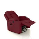 Ver imagem 6 de Poltrona do Papai Reclinável Giratória e Balanço Sala de Cinema Crihs com Massagem e Aquecimento PU Vermelho G23 - Gran Belo