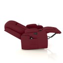 Ver imagem 5 de Poltrona do Papai Reclinável Giratória e Balanço Sala de Cinema Crihs com Massagem e Aquecimento PU Vermelho G23 - Gran Belo