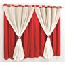 Cortina Para Janela de Vidro Moderna Quarto ou Sala 3,00 X 2,80 Metros Malha Em Gel Para Varao - 2