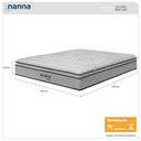 Ver imagem 2 de Colchão King Size Ortopédico San Gabriel Branco Espuma D33 One Pillow 193x203x33cm