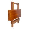 Jogo de Mesa Dobrável 70x70 Bar 4 Cadeiras Madeira Maciça - Mel - 3