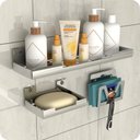 Ver mais imagens de Kit Acessórios para Banheiro Inox com Ventosa 7 Peças Elg